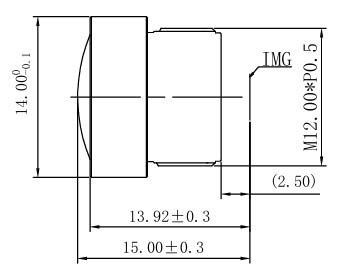 5MP ultra wide angle M12 camera lens