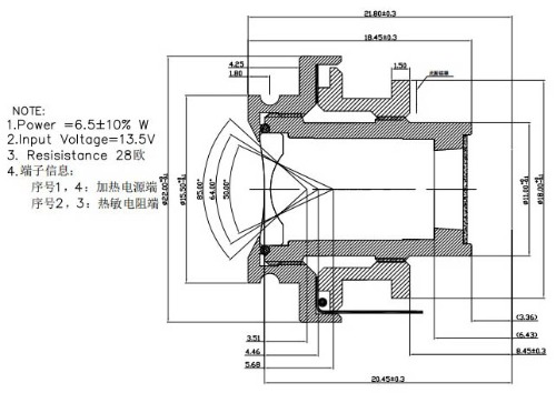 AA structure automotive lens